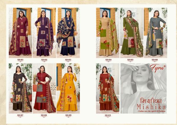 Fyra Mishika Fancy Cotton Digital Printed Dress Materials